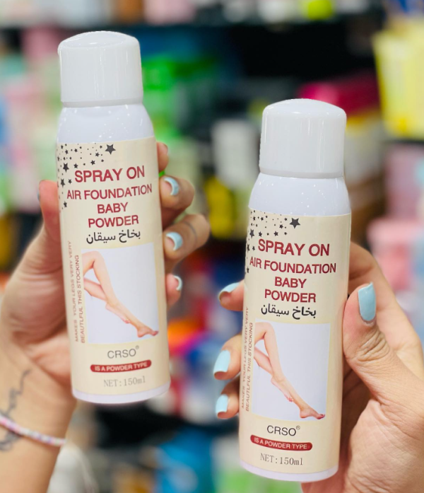 ✨ بخاخ السيقان Air Foundation – Baby Powder
